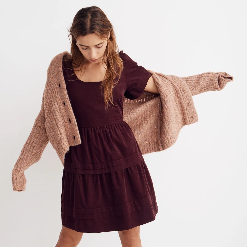 Madewell Space Dye Shawl Collar Cardigan Sweater Size XS Spacedye Cotton Candy - Picture 3 of 9